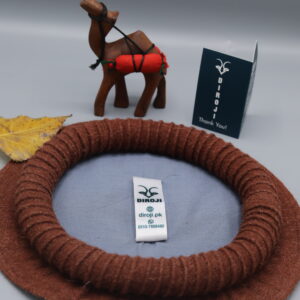 Chitrali Brown Derby Pakol Cap.Code C4