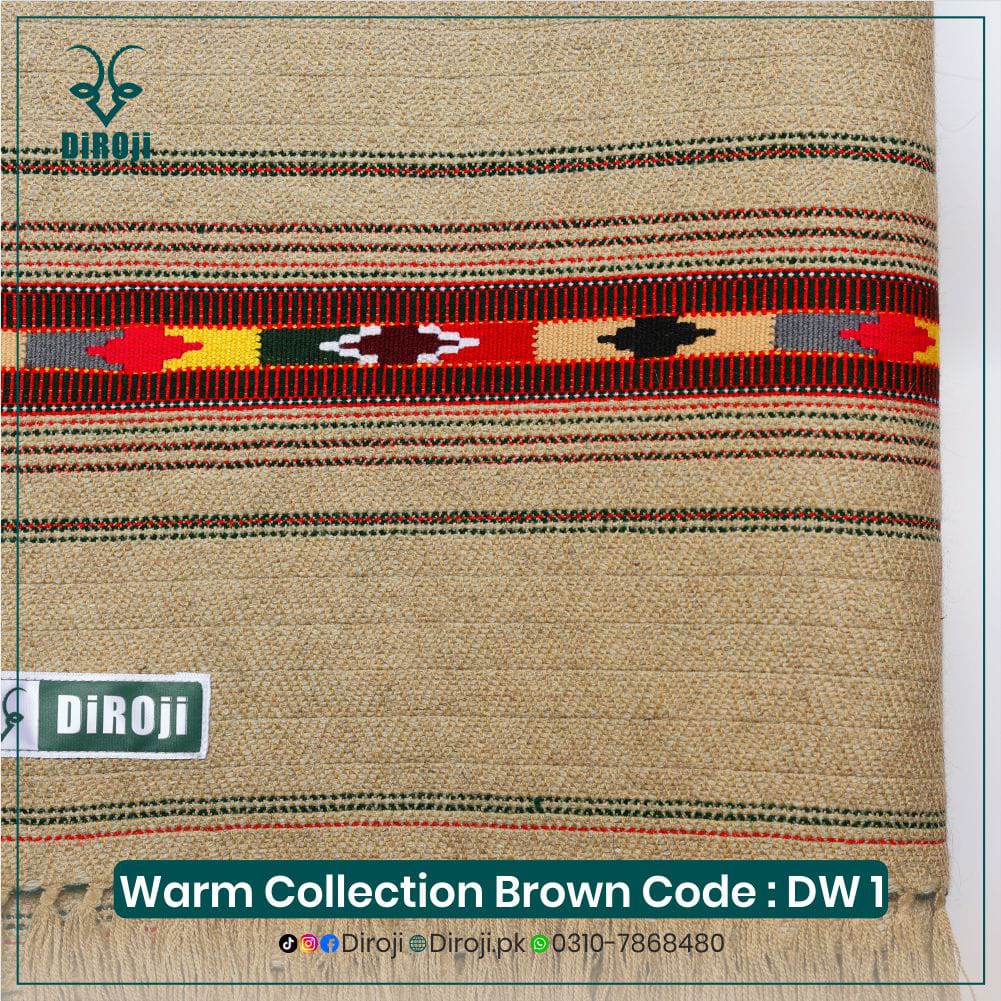 Diroji Warm Collection Handmade Pure Wooolen Men,s Shawls - Image 3