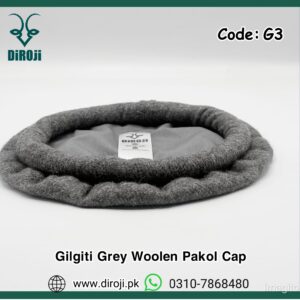 Gilgiti Grey Pakol Cap.Code G3