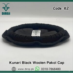 Kunari Black Pakol Cap.Code K2