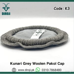 Kunari Grey Pakol Cap.Code K3