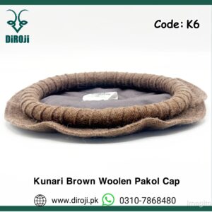 Kunari Brown Pakol Cap.Code K6